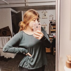 Soft and Sexy AEO Teal Long-Sleeve